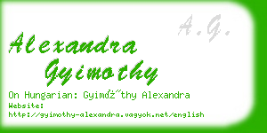 alexandra gyimothy business card